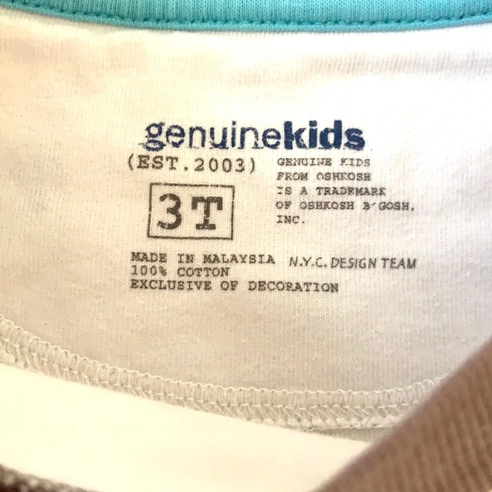 Boys 3T Sea Monster Shirt OshKosh Genuine Kids Short Sleeves Toddler